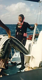 Anne suited up and ready to go