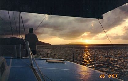 MIke watching the sunset