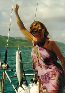 Darla and her Spanish Mackerel