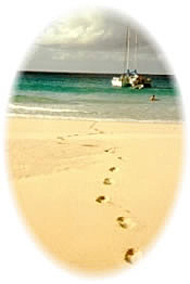 Leave your footsteps in the sand