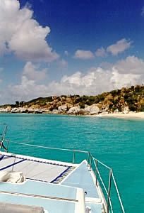 Approaching the beach