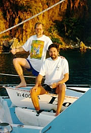 Ken and Mike relaxing