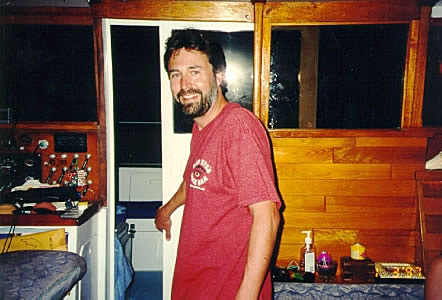 Mike calling everyone to dinner