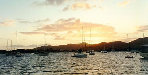 Sunset at Trellis Bay