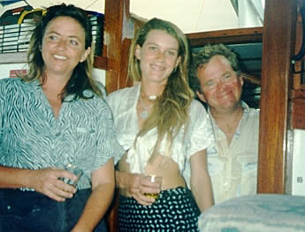Mary, Lisa and Capt. Jeff all kept the wedding secret