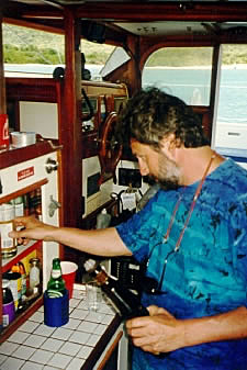 Mike pouring some liquid strength