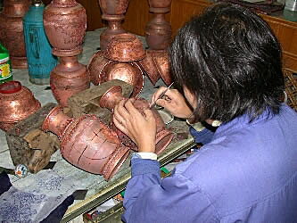 Cloisonne worker, Beijing