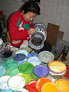 Cloisonne worker, Beijing