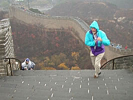 Very sttep stairs