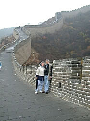 Anne and I on the Great Wall of China, Ba Da Ling