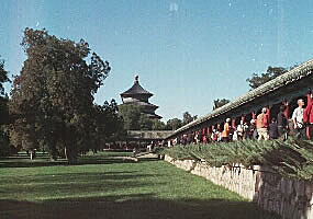 The grounds and long corridor of the Temple of Heaven, Beijing