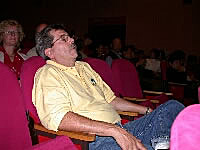 John snoozing in the theater