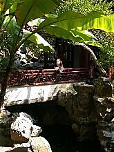 Anne relaxing, Yuyuan Garden, Shanghai