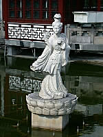 Statue in the pond, Yuyuan Garden, Shanghai