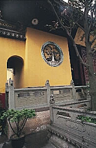 Sculpted decoration on the temple, Jade Buddha Temple, Shanghai