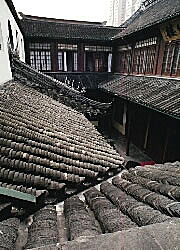 Interesting roof patterns, Jade Buddha Temple, Shanghai