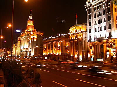 The Bund at night, Shanghai