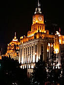 Scenes along the Bund at night, Shanghai