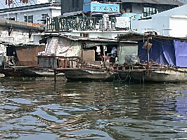 Fishing boats on the canal