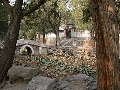 Garden scene, Summer Palace, Beijing