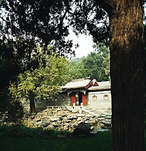 Brightly painted door, Summer Palace, Beijings