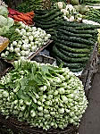 Fresh veggies, open air market, Beijing