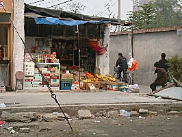 Small street side market, Beijing