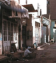 Vendor with his wares