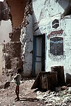 Child playing in street