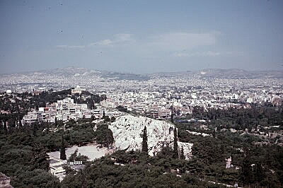 Athens as viewed from the Acropolis