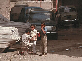 Children playing in the street