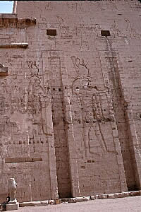 Entrance pylon at Edfu