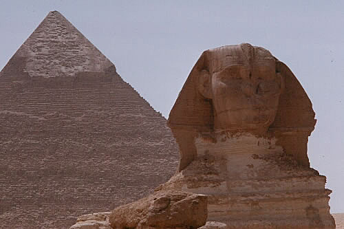 The Sphinx and Khafre's Pyramid