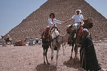 Anne and I in front of Khufu
