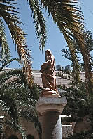 The church's courtyard