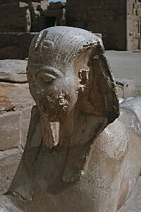 Human head sphinx