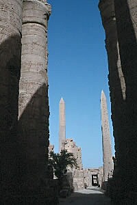 Two obelisks