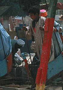 Child on an amusement ride