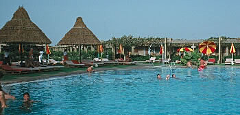 The Movenpick's hotel pool