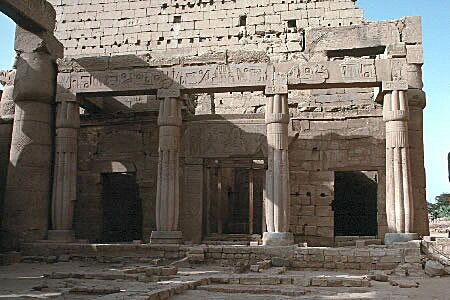 Facade of the Temple of Thot-Mosis III