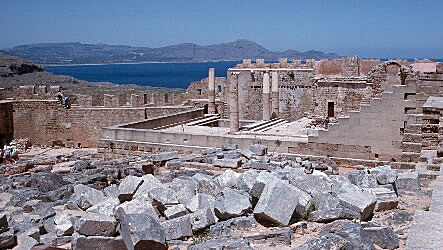 Ruins at the top of the Acropolis