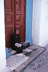 Selling from a doorway