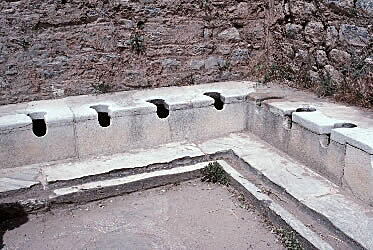 Perhaps the first public toilets!