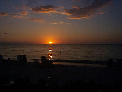 Sunset on 7 Mile Beach