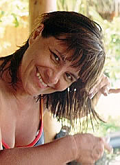 Anne combing her hair