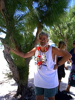 Art waiting for the ferry to depart