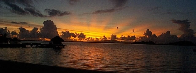 Sunrise on Bora Bora