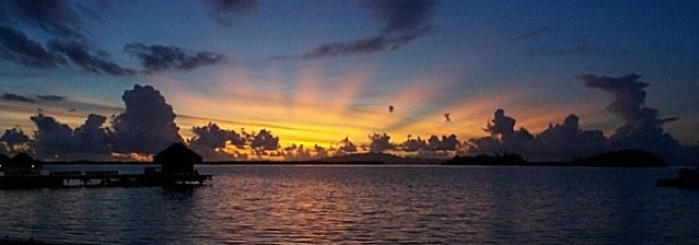 Sunrise on Bora Bora