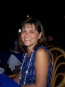 Anne at the dinner table