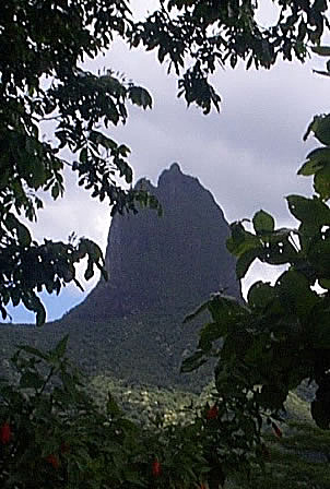 Jagged peak on Moorea